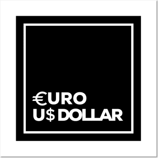 Euro Dollar Square Box Posters and Art